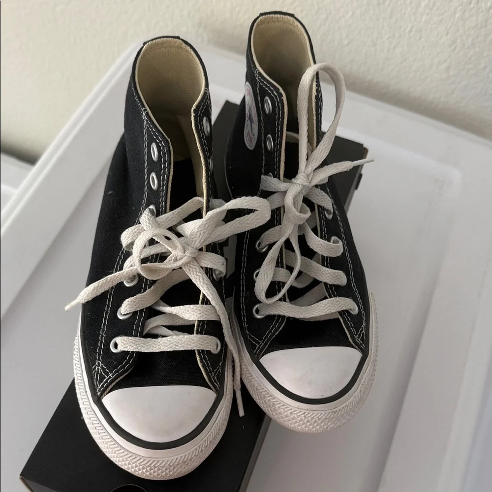 Converse Kids High-Top Sneakers - Black and White